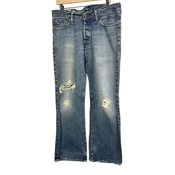 Vintage Abercrombie & Fitch Men’s Original 5 Pocket  Button Fly Bootcut Jeans - Picture 1 of 5